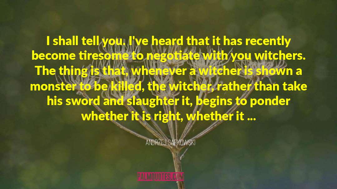 The Witcher quotes by Andrzej Sapkowski