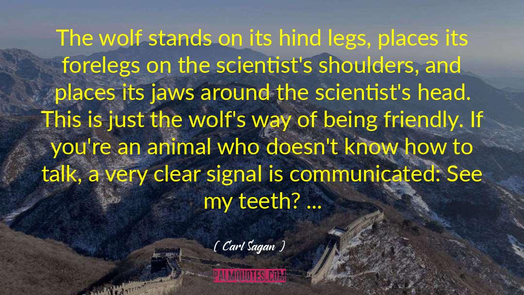 The Wolf quotes by Carl Sagan