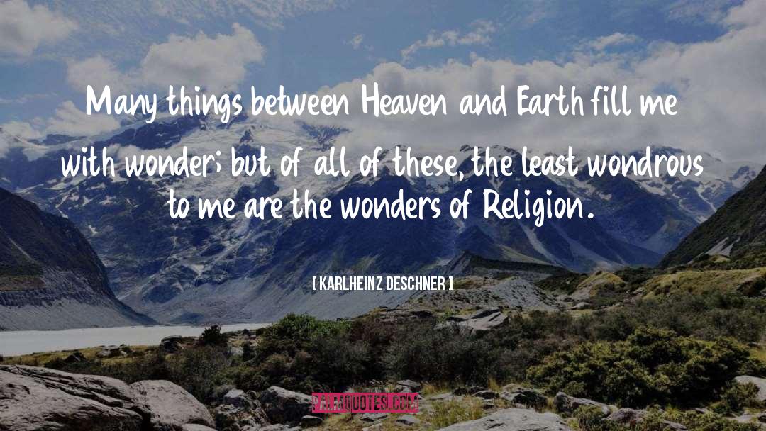 The Wonders quotes by Karlheinz Deschner