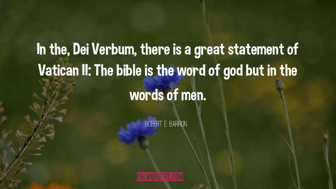 The Word Of God quotes by Robert E. Barron