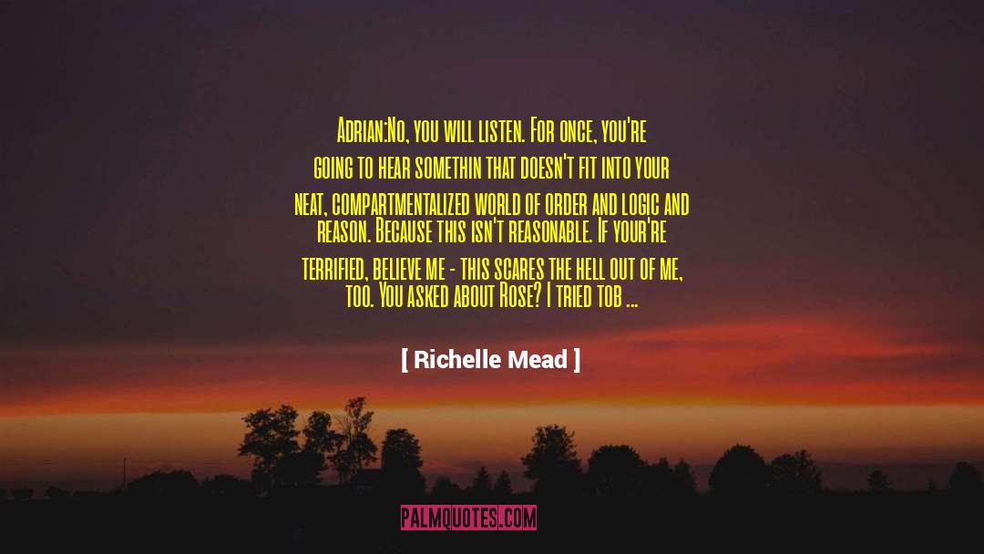 The World Isnt All Bad quotes by Richelle Mead