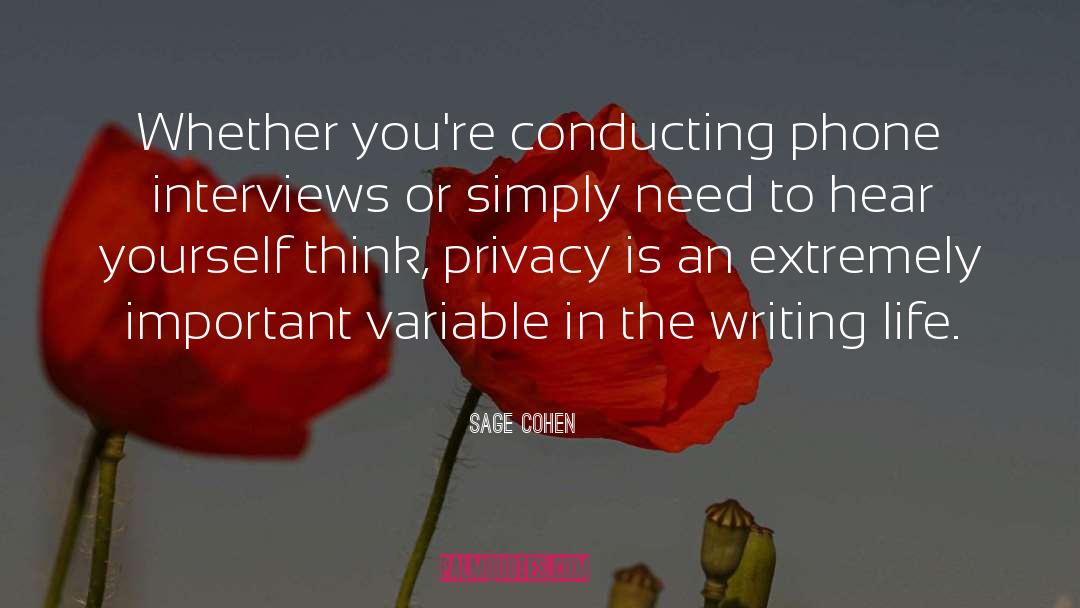 The Writing Life quotes by Sage Cohen
