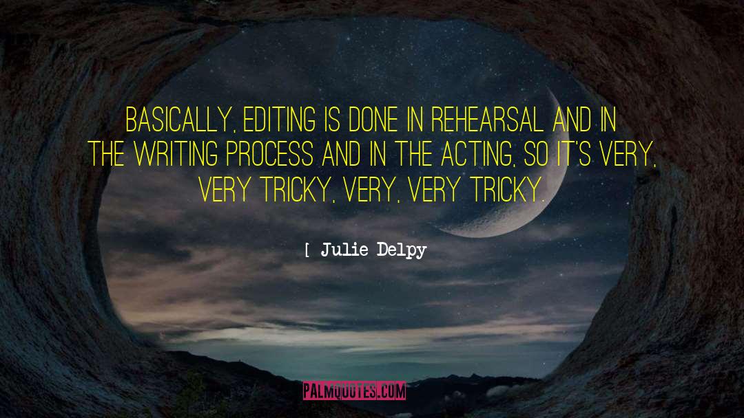 The Writing Process quotes by Julie Delpy