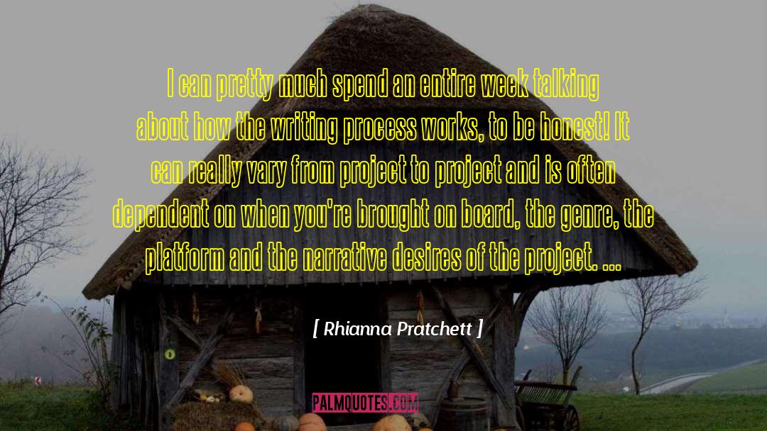 The Writing Process quotes by Rhianna Pratchett