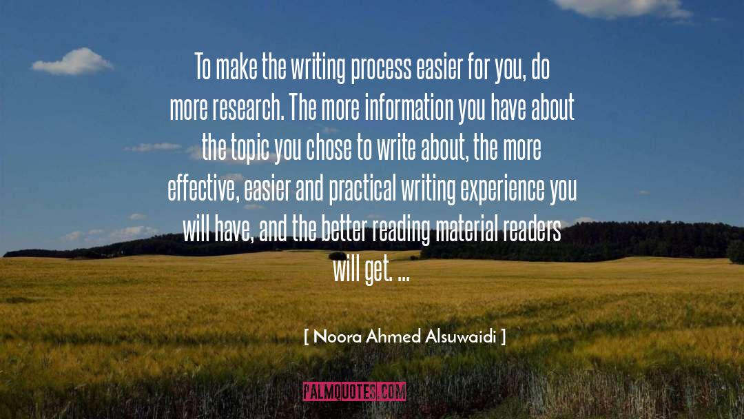 The Writing Process quotes by Noora Ahmed Alsuwaidi