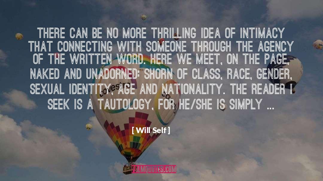 The Written Word quotes by Will Self