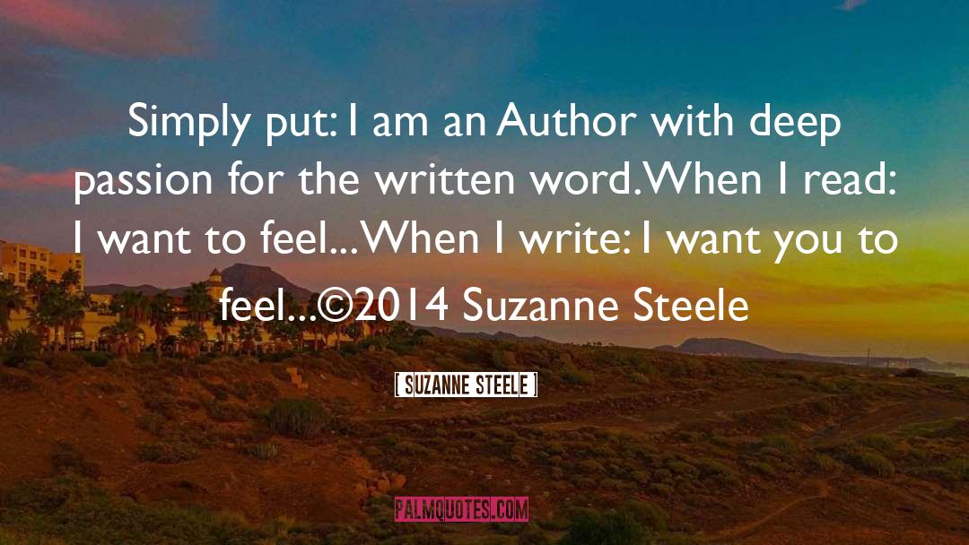The Written Word quotes by Suzanne Steele