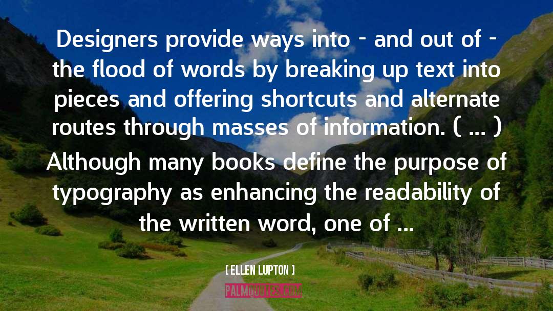 The Written Word quotes by Ellen Lupton
