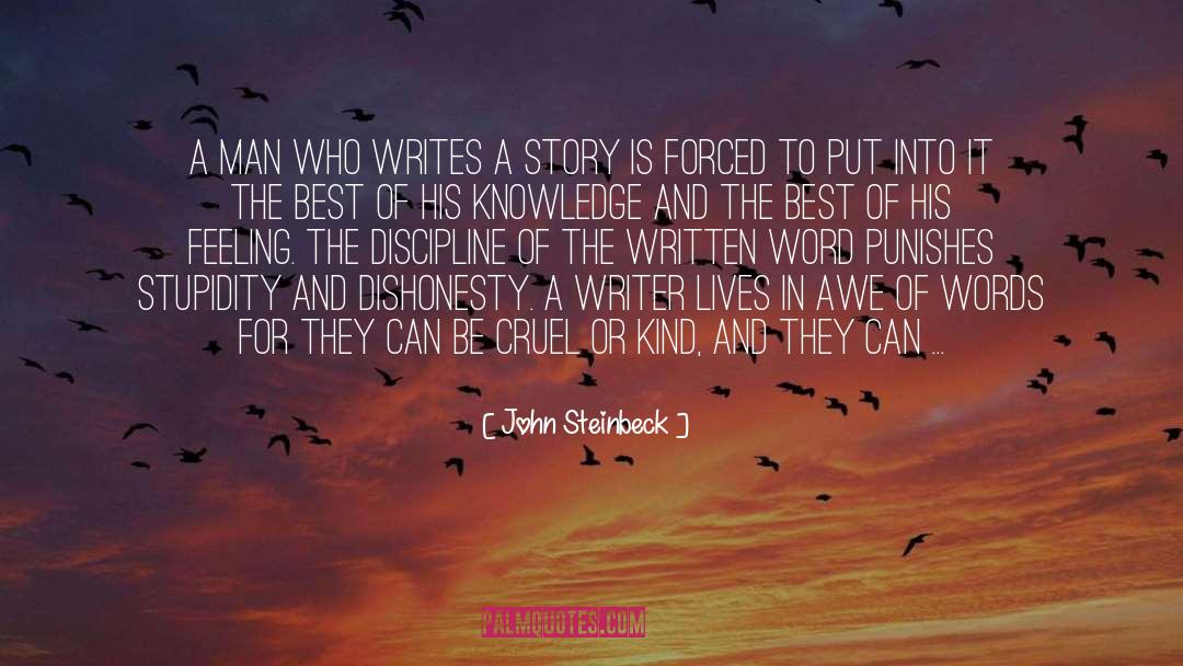 The Written Word quotes by John Steinbeck