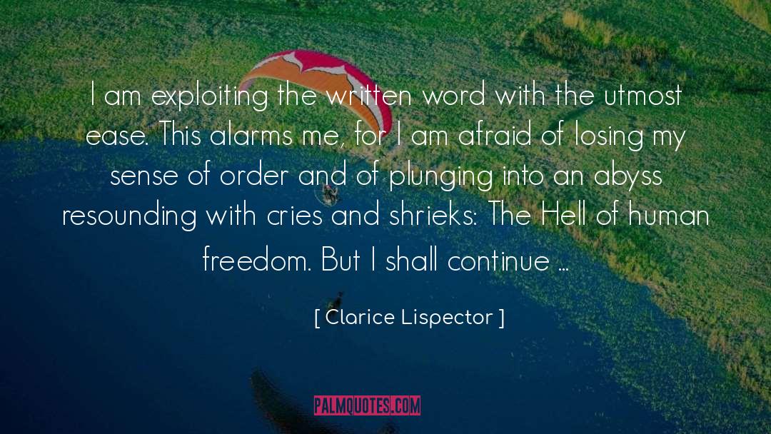 The Written Word quotes by Clarice Lispector