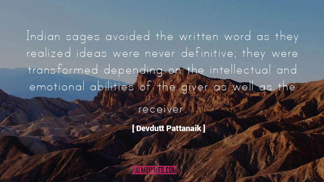 The Written Word quotes by Devdutt Pattanaik