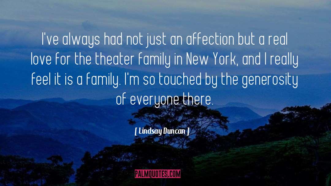 Theater Family quotes by Lindsay Duncan