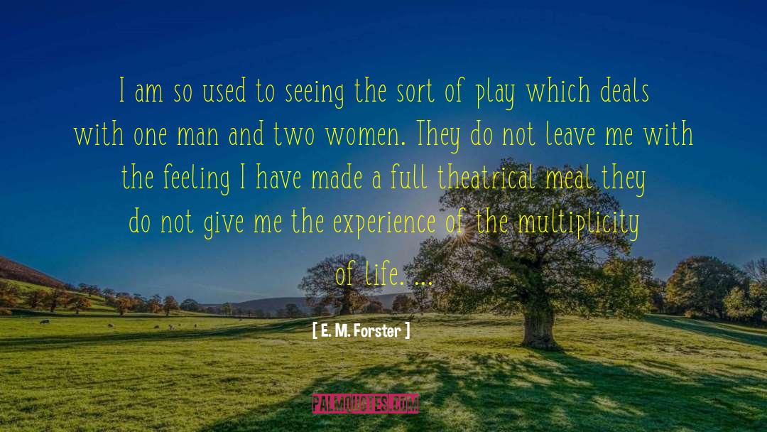 Theatrical quotes by E. M. Forster