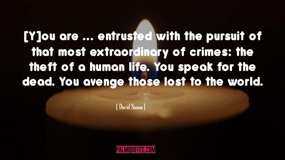 Theft quotes by David Simon