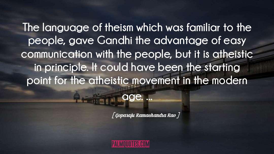 Theism quotes by Goparaju Ramachandra Rao