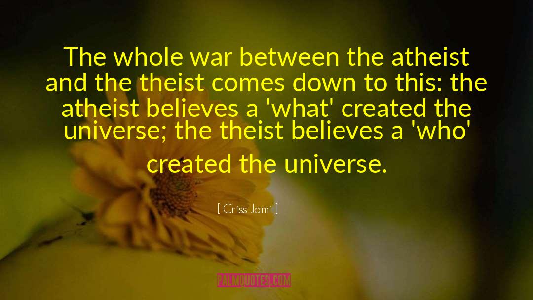 Theist quotes by Criss Jami