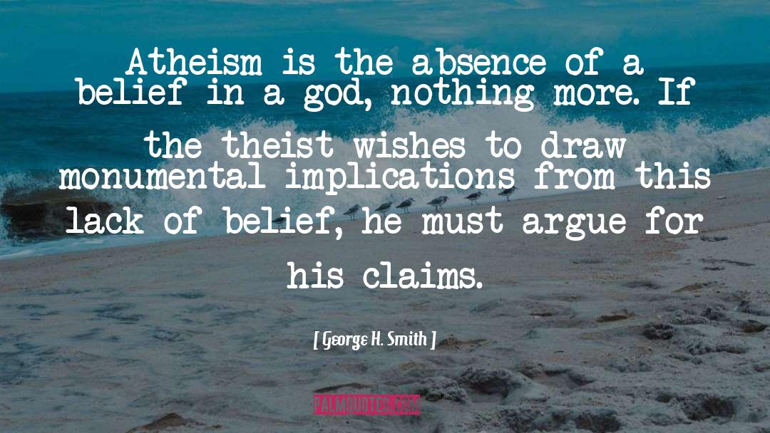 Theist quotes by George H. Smith