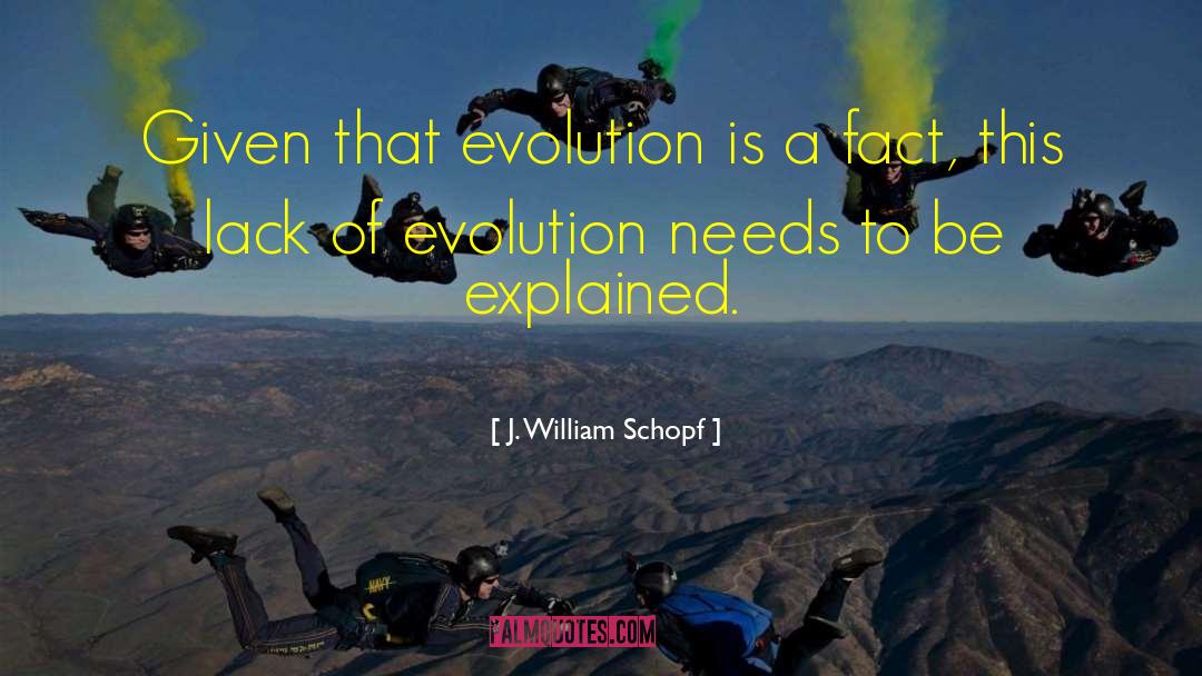 Theistic Evolution quotes by J. William Schopf