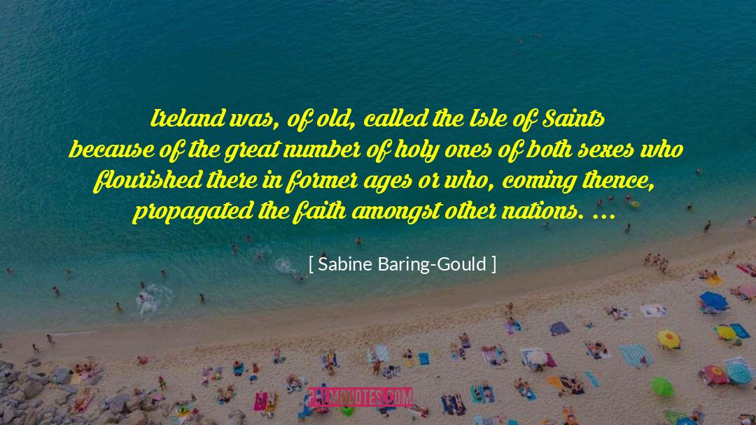 Thence quotes by Sabine Baring-Gould