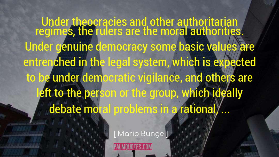 Theocracies With quotes by Mario Bunge