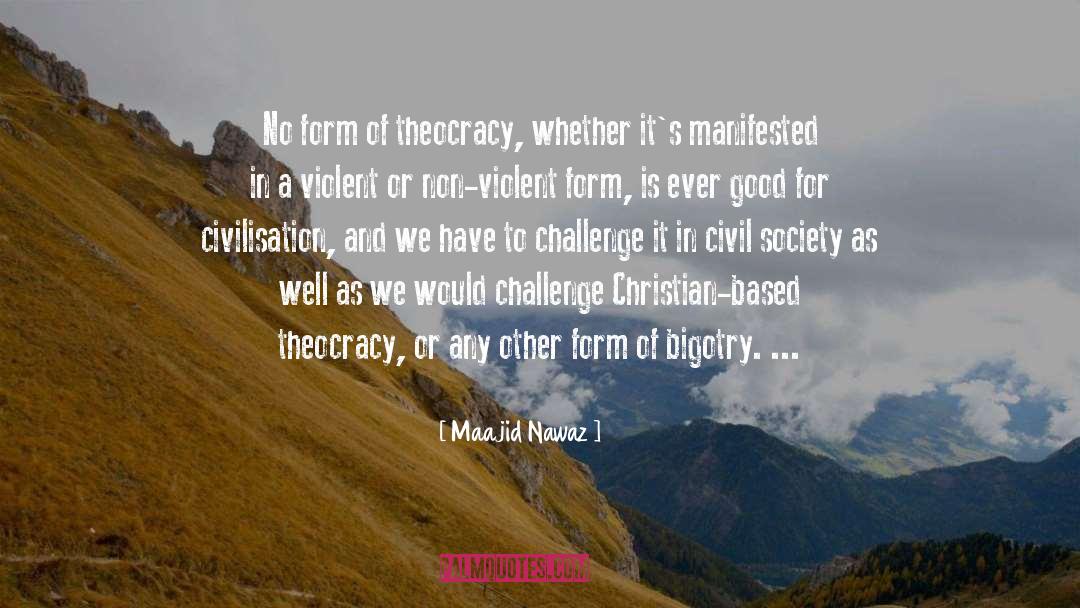 Theocracy quotes by Maajid Nawaz