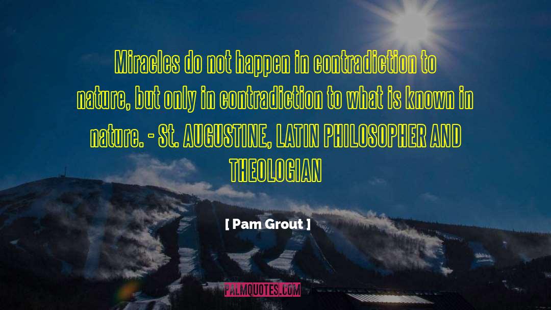 Theologian quotes by Pam Grout