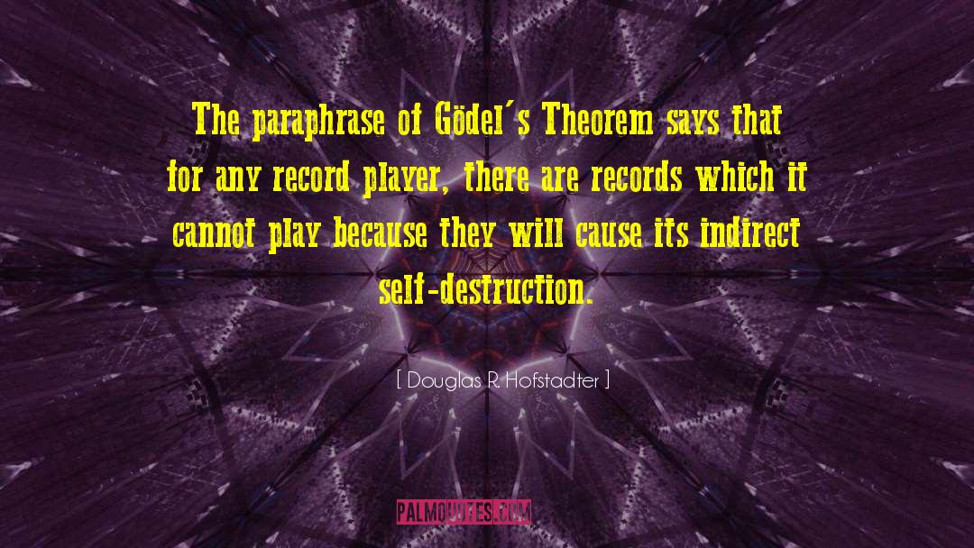 Theorem quotes by Douglas R. Hofstadter