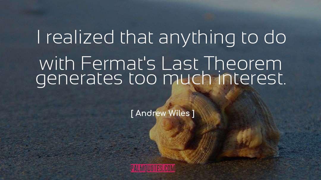 Theorem quotes by Andrew Wiles