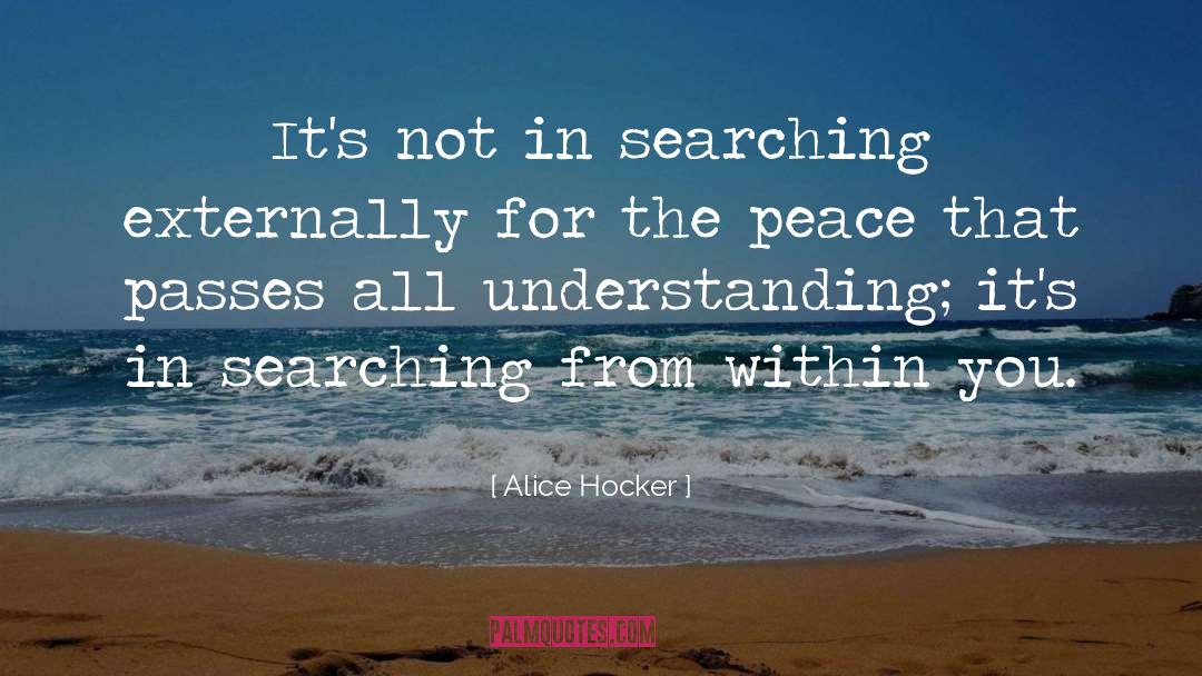Theoretical Understanding quotes by Alice Hocker