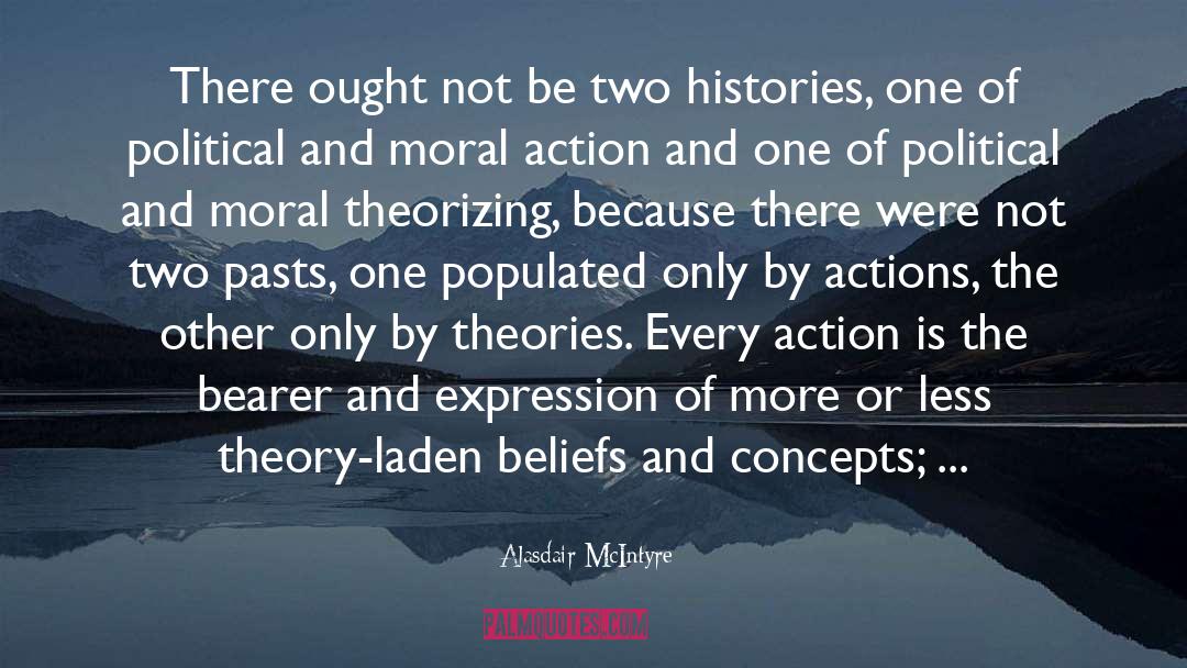 Theorizing quotes by Alasdair McIntyre
