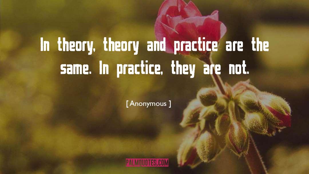 Theory And Practice quotes by Anonymous