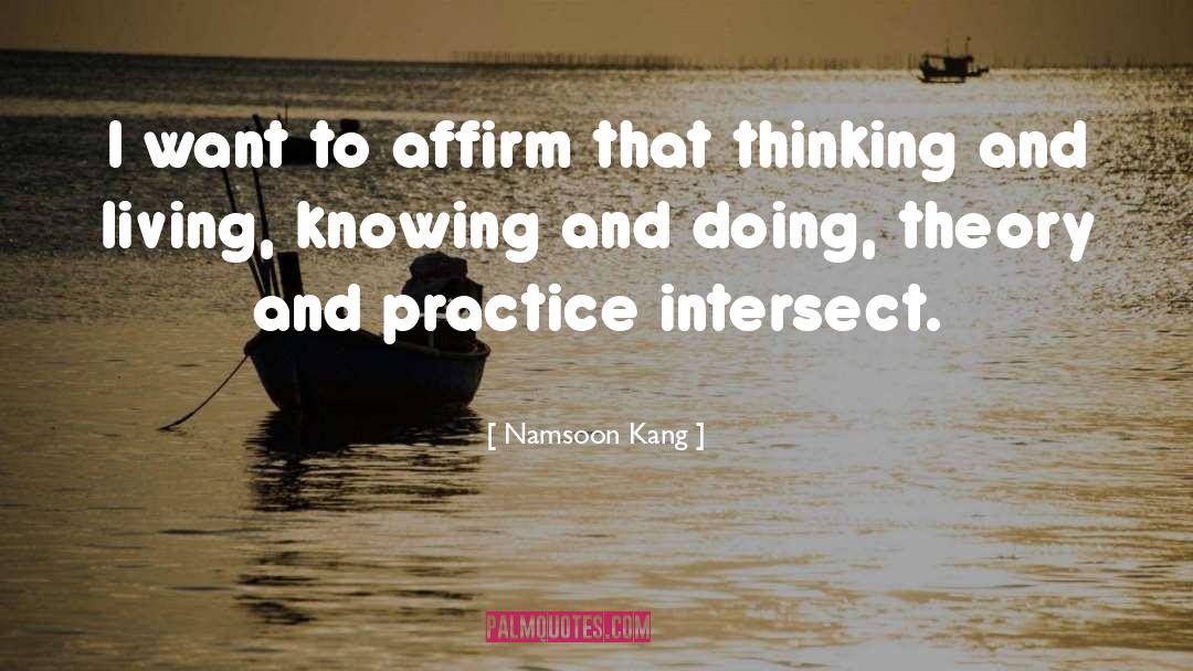 Theory And Practice quotes by Namsoon Kang