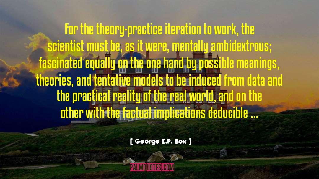 Theory Induced Blindness quotes by George E.P. Box