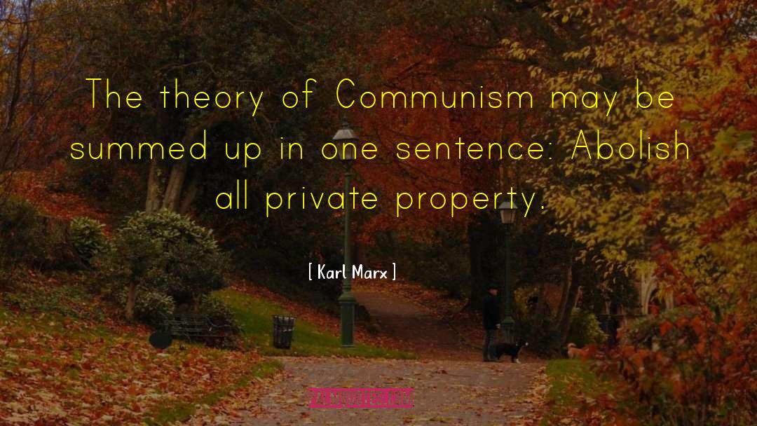 Theory Induced Blindness quotes by Karl Marx