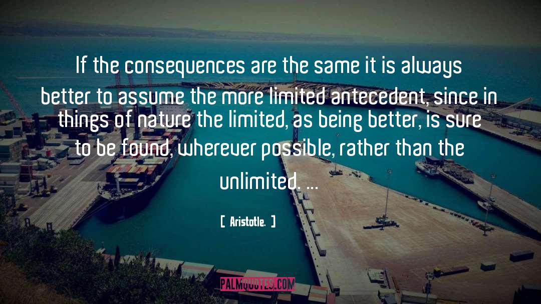Theory Of Consequences quotes by Aristotle.