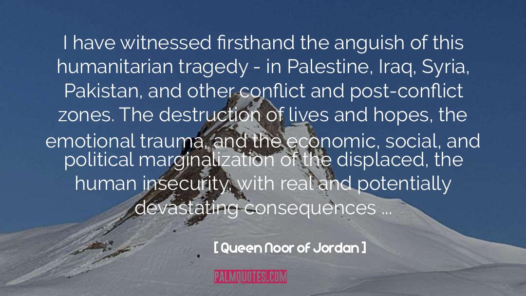 Theory Of Consequences quotes by Queen Noor Of Jordan