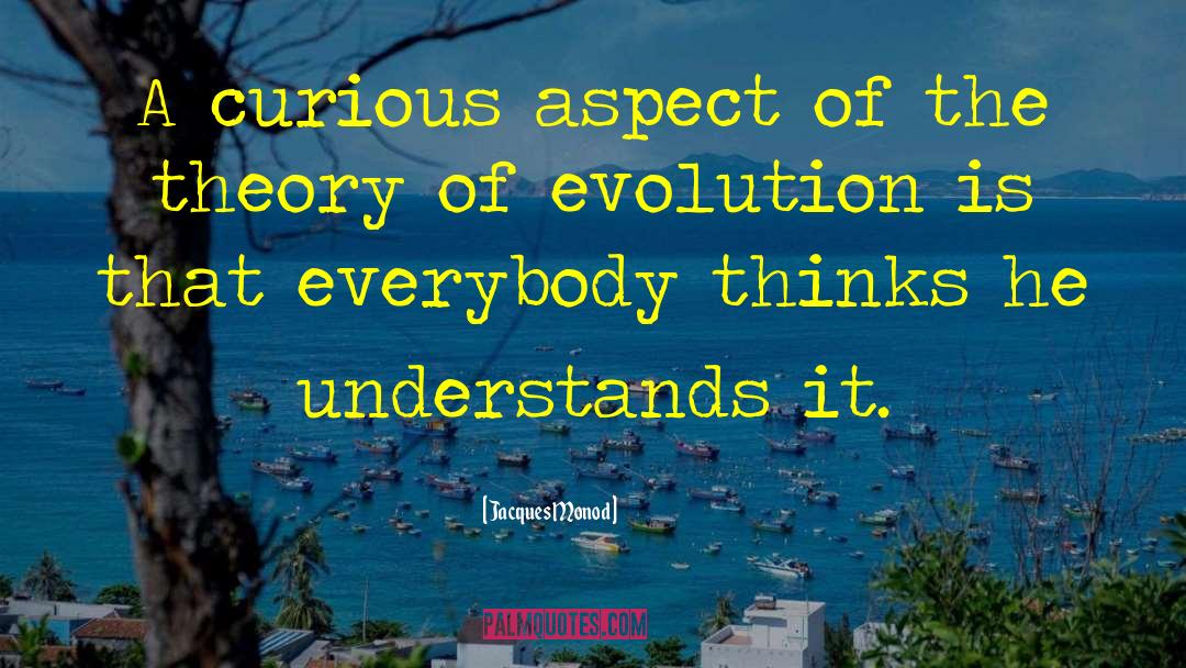 Theory Of Evolution quotes by Jacques Monod