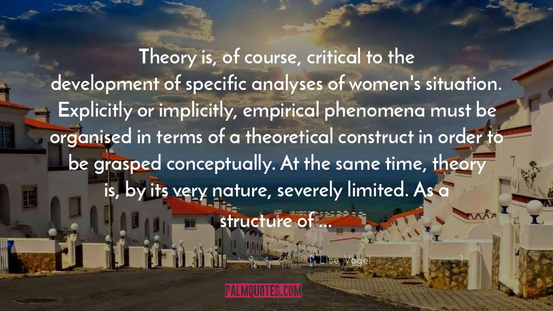 Theory Of Knowledge quotes by Lise Vogel
