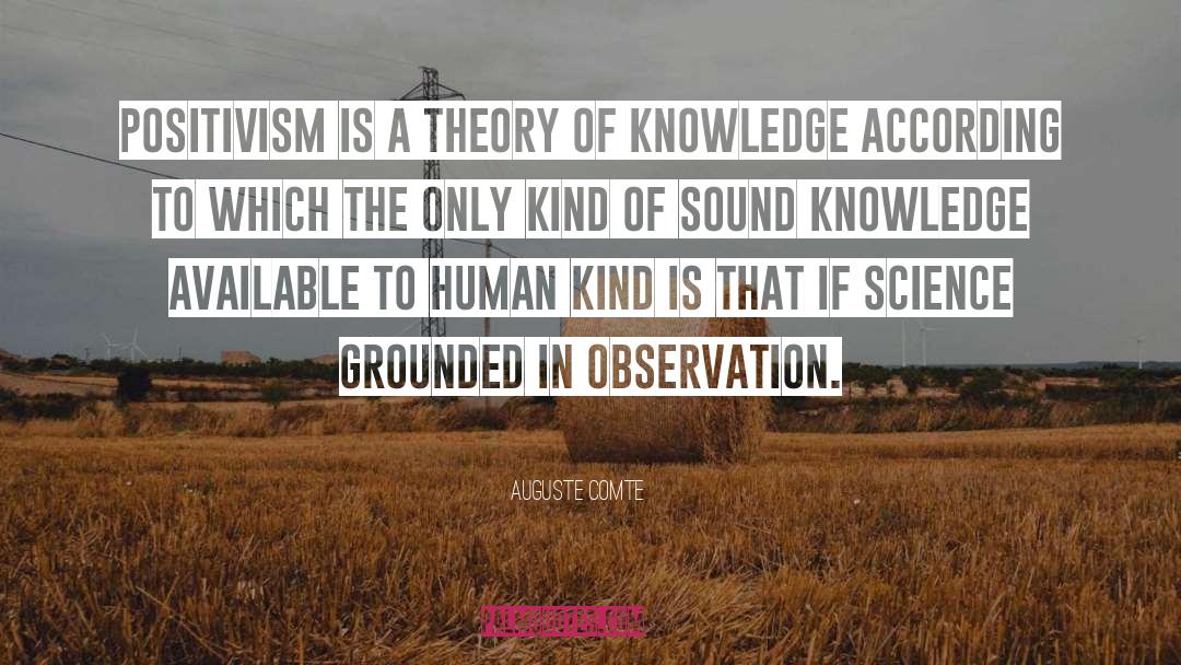 Theory Of Knowledge quotes by Auguste Comte