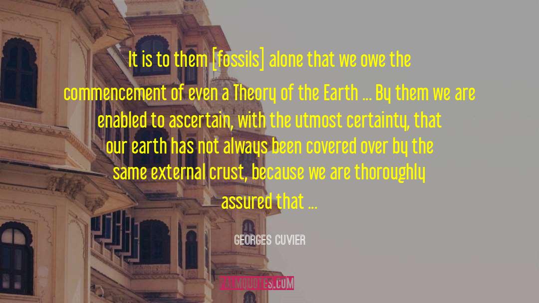 Theosophical Theory quotes by Georges Cuvier