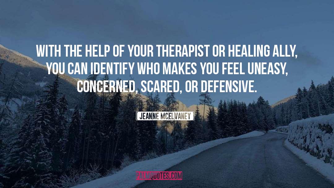 Therapist quotes by Jeanne McElvaney