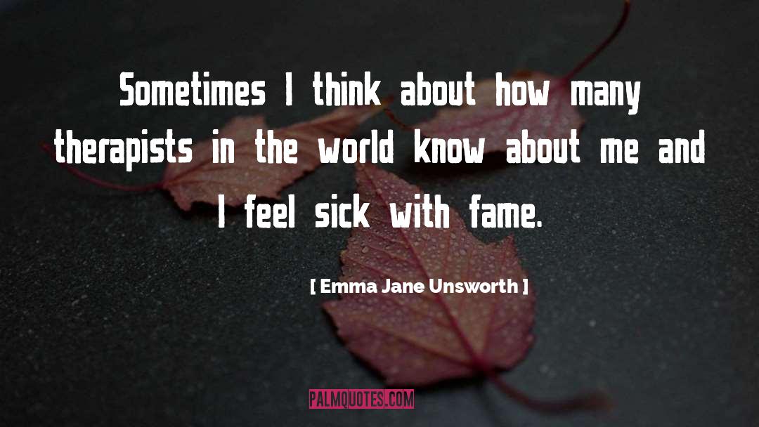 Therapists quotes by Emma Jane Unsworth