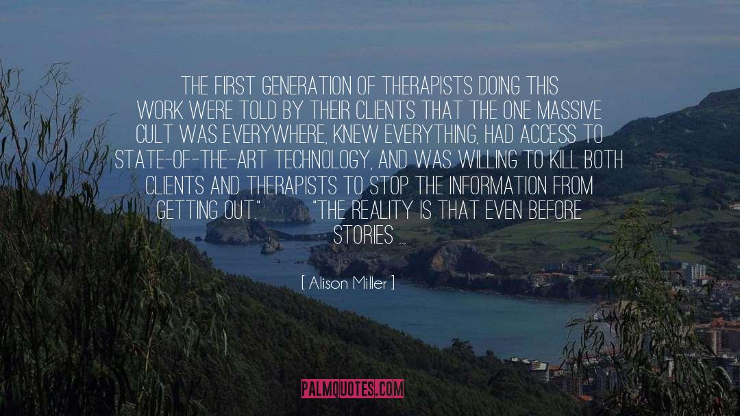 Therapists quotes by Alison Miller