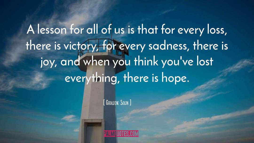There Is Hope quotes by Geraldine Solon
