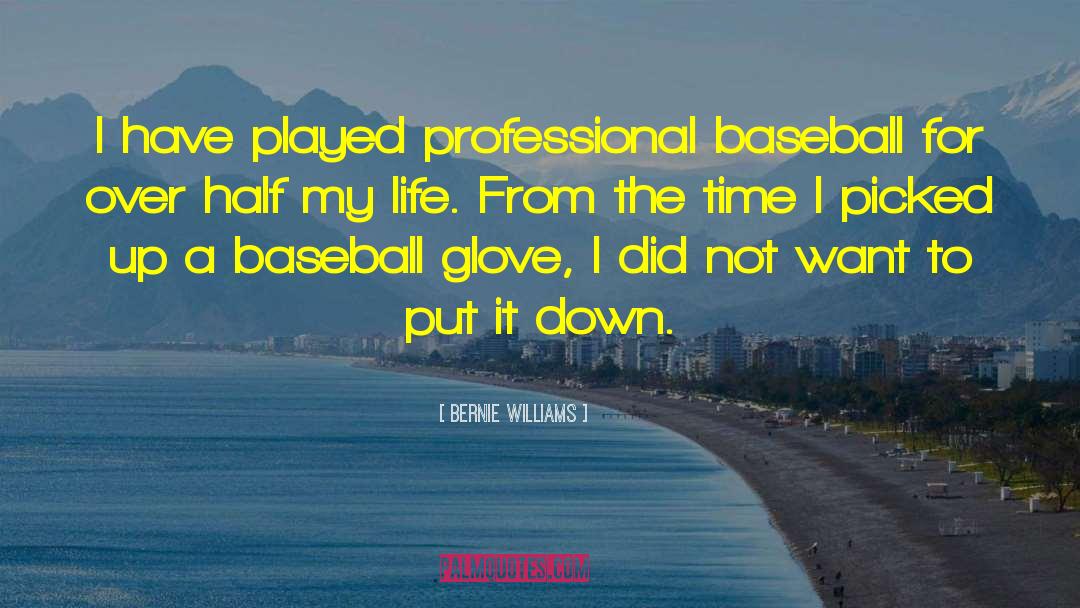 There Is No Crying In Baseball quotes by Bernie Williams