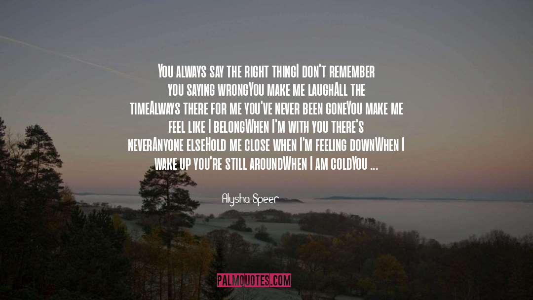 Theres A Right Time For Everything quotes by Alysha Speer