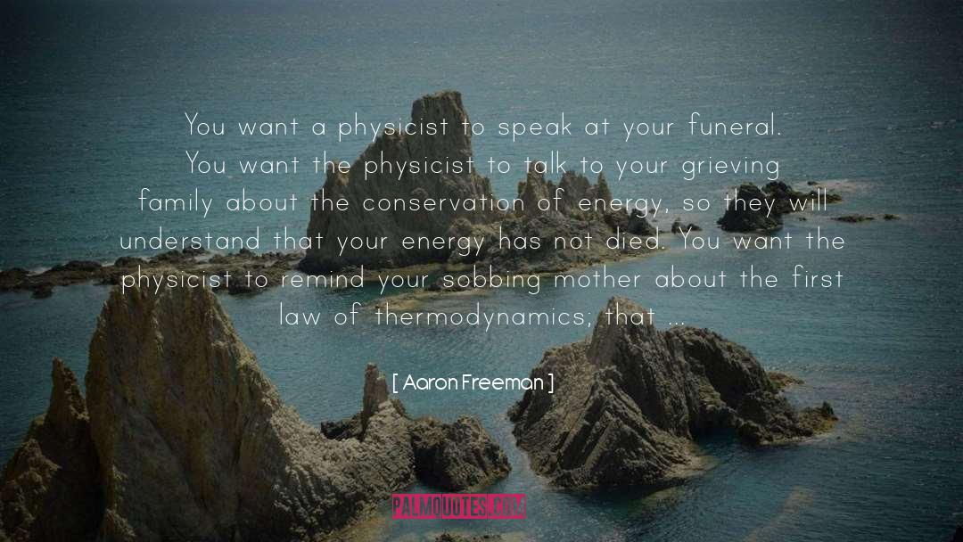 Thermodynamics quotes by Aaron Freeman