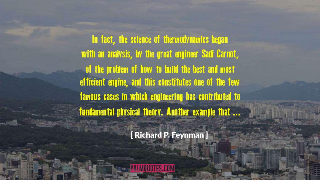 Thermodynamics quotes by Richard P. Feynman