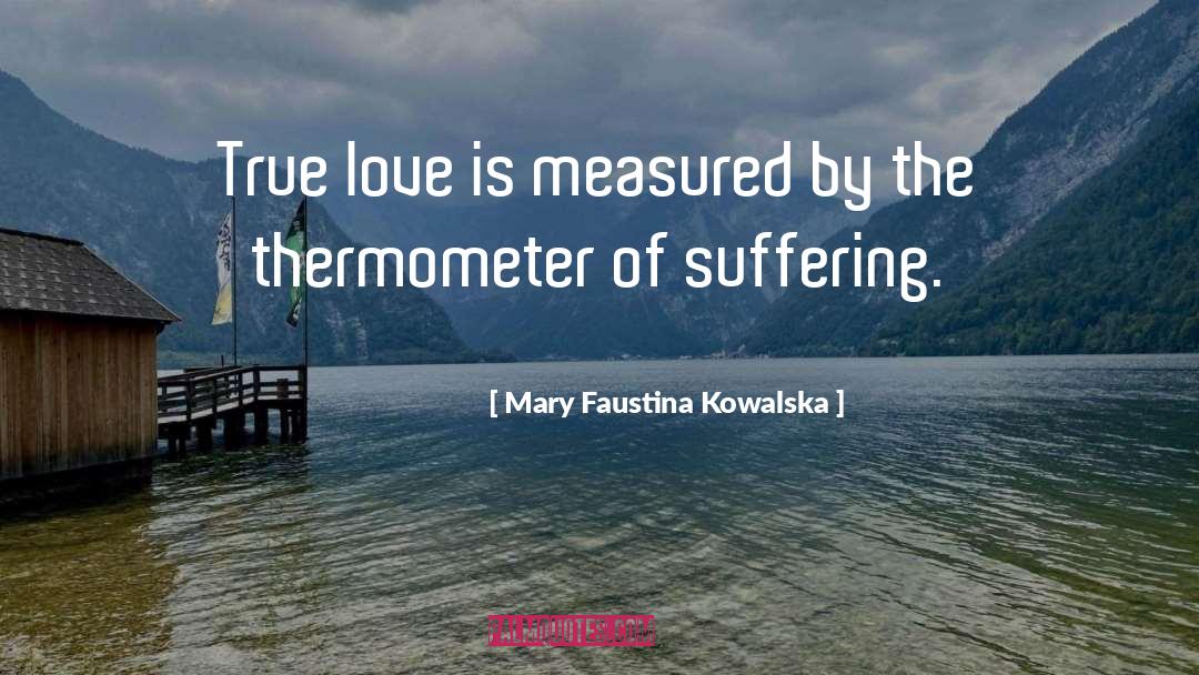 Thermometer quotes by Mary Faustina Kowalska