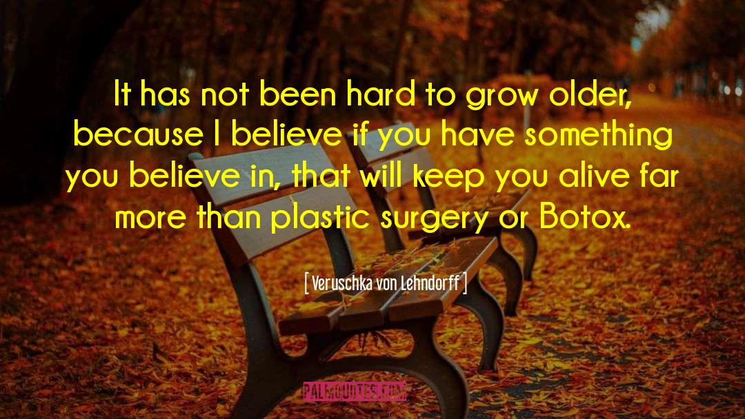 Thesiger Plastic Surgery quotes by Veruschka Von Lehndorff